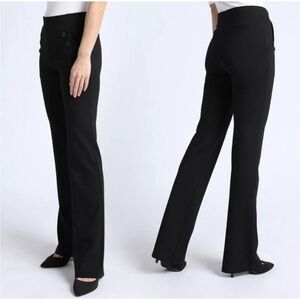 Betabrand Classic Sailor Yoga Black  Bootcut Dress Pants size Large NWT